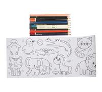 Milisten Giant Adhesive Wall Coloring Poster for Graffiti Roll with Coloring Pencils Educational Drawing Paper for Creative DIY Art Activities for Parent Interaction