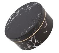 Milisten Gilded Marble Medium Box for Preserved Flowers, Black Paper Storage Container for Wedding Favors and Romantic Party Candy Wrapping