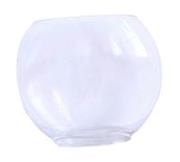 Milisten Glass Aquarium Tank Elegant Oval Mini Desktop Fish Tank for and Stylish for Home Office Decor Unique Design for Plants and Fish