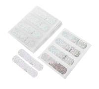 Milisten Glitter Adhesive Bandages Breathable Wound Bandages Wound Protective Stickers Easy-Tear Plasters for Daily First Aid Care Skin-Friendly Cover for Minor Cuts and Scrapes 100 Pcs