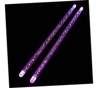 Milisten Glowing Drumsticks for Comfortable Ergonomic Design Fluorescent Percussion Mallets Suitable for Various Drum Types and Musical Styles Red Blue