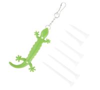 Milisten Golf Tee Holder Clip with Silicone Lanyard for Bag and Belt | Compact Hands Free Carry, Keep Tees Organized on Course or Indoors, Green Finish, Clip on Pendant
