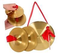 Milisten Gong and Cymbal Hand Gong Cymbal Hand Played for Schools Orchestras Personal Use