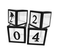 Milisten Graduation Balloon Boxes with Black Storage Boxes Reusable Lightweight Balloon Storage for Memorable Party Decorations and Photo Background Arrangement