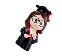 Milisten Graduation Cake Decoration Cute Doctor Doll Figurine for Cake Toppers for Graduation Parties Dessert Tables and Celebrations and Doctoral Celebrations