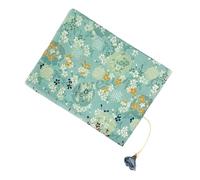 Milisten Green Cloth Decorative Book Sleeve with Beautiful Pattern, Adjustable Book Protector for Students, Good Adhesion and Sturdy Fabric Cover for School and Business Use