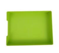 Milisten Green Desktop Paper Holder and Stackable Desk Tray Organizer, Plastic Document Storage Box for Office Filing, Modern Bill Organizer and Desktop Storage Rack