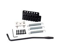 Milisten Guitar Bridge System for Right Handed Electric Guitar Single Tremolo Bridge Flat Saddles Includes Screw Arm for Secure Fit