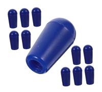 Milisten Guitar Toggle Knob Caps Replacement for Electric Guitar 3-way Switch Potentiometer Control Knobs Practical Use Accessory Blue 10pcs Plastic
