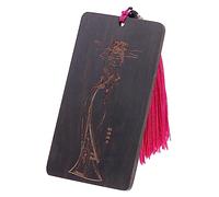 Milisten Guzheng Nail Plate Sandalwood Pick Wrap Card Storage Device for Lute Zither Guitar