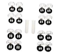 Milisten Halloween Cosplay Fangs with Adhesive Beads Vampire Teeth Props for Family Costume Scary and Devil Role Play Party and Stage Performance Accessories