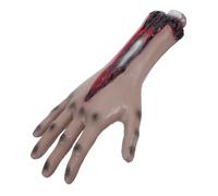 Milisten Halloween Fake Severed Hand Prop Realistic Bloody Cut Off Arm for Haunted Houses Zombie Cosplay and Party Decorations PU Material for Multi Event Use