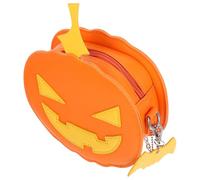 Milisten Halloween Pumpkin Shoulder Bag for Women and Lightweight PU Leather Crossbody Purse with Chain Spooky Party Handbag Versatile Shoulder and Crossbody Use for Holiday Events