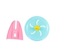 Milisten Hamster Spinner Chinchilla Wheel 18cm Quiet Running Wheel Plastic No Center Rod Cage Toy Pet Exercise Wheel Random