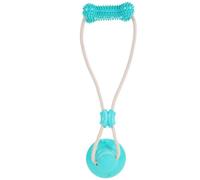 Milisten Handheld PET Chew with Suction Cup Ball for Dogs | Tpr Build, Quiet Indoor Play, Glass Surfaces and Hard Floors, Small Dogs, Green Finish