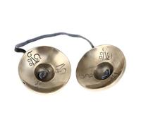 Milisten Handmade Tibetan Buddhism Cymbals Bell Religious Percussion Instrument for Yoga Meditation Made of Pure Copper Chic Buddhist Supply