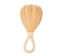 Milisten Handwoven Rattan Rattle with Ergonomic Grip Lightweight Teething for Newborns Sensory Development Educational Traditional Weaving Calming Gentle Bell Sound