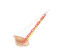 Milisten Hanging Bird Nest for Parrots Handmade Bamboo Nest Bird House for Garden Nesting Box Hook Design for Little Pets Random Color