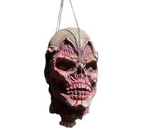 Milisten Hanging Scary Head Halloween Hanging Severed Head Props Latex Scary Head Pendant Human Zombie Body Part Horror Prop Haunted House 13x18x24cm Cut Off Head Prop