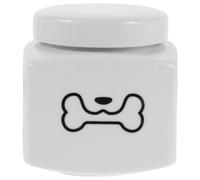 Milisten Heart Cat Urn - Pet Memorial Urns For Cats And Dogs 500 Ml - Bone Pattern Keepsake Box - Small Animal Ashes Holder - Ceramic Funeral Box For Pet Loss