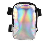 Milisten Holographic Women Leg Pack with Adjustable Strap Stylish Iridescent Thigh Bag for Hiking Travel and Outdoor Activities with Multiple Compartments for Effortless Organization