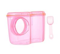 Milisten Home Hamster Sand Bath Container Durable Acrylic Bath Tub for Pets Compact Hamster Bathroom Practical Shower Room for Gerbils and Animals