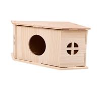 Milisten House Sleeping Quarters for Hamster Wooden Material Small Pet Hideout for Cage Hamster Houses and Hideouts for Household Use