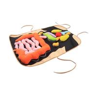 Milisten Human Organs Teaching Apron for Educational Early Learning Tool for Kindergarten Cognitive Skill Development Interactive Anatomy Model Gift