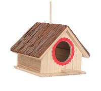 Milisten Hummingbirds House Wooden Bird House Windproof Parakeet Nesting Box for Outdoor Use Decorative Bird Feeder for Garden Courtyard and Backyard Hanging Nesting Shelter