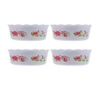 Milisten Hydroponic Plant Flower Pot 6 Inch Plastic Round No-Hole Bowl for Water Lily Lotus Narcissus Indoor Decorative Planter