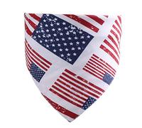 Milisten Independence Day Dog Triangle Scarf American Flag Pet Bandana Festival Supplies Premium Comfortable and Fashionable for Dogs and Cats