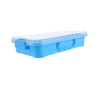 Milisten Indoor Sand Box with Hinged Lid Multifunctional Storage Box for Creative Play and Motor Skill Development for Home and Preschool Activities