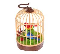 Milisten Induction Birdcage for Voice Activated Interactive Chirping Birds Realistic Sounds and Movements for Home Decor Compact Design for Spaces