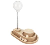 Milisten Interactive Cat Toy with Food Dispenser Engaging Spring Teaser for Indoor Cats Fun Puzzle Ball for Exercise and Iq Training Foraging Toy for Kittens