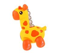 Milisten Interactive Electric Giraffe for Aged with Pull Along Rope Electric Crawling Animal to Develop Motor Skills and Hand Eye Coordination Portable and Adorable Crawling Training