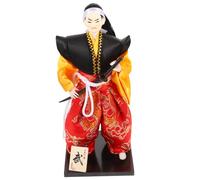 Milisten Japanese Samurai Doll Art Figurine Traditional Japanese Style Decor Home Ornament for Shop Studio Fine Craftsmanship Not Fading Reliable Material