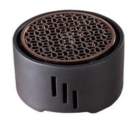 Milisten Japanese Style Stainless Steel Teapot Warmer Base Hollow Design Non-Slip Bottom Tea Heater for Home Office Tea House