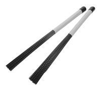 Milisten Jazz Drum Brushes Drumsticks Nylon Brushes Comfortable Handles for Drums Marching Snare Drummers