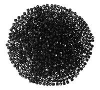 Milisten Jewelry Accessories 950pcs 10mm Transparent Acrylic Beads Square Plated Acrylic Charms Connector Loose Spacer Beads for Jewelry Making Bracelets Crafts (Black) Braid Jewelry