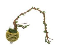 Milisten Jumping Spider Vine Hideout for Terrariums Magnetic Cave Decor Amphibian Hide Enclosure Hideout Cave Bioactive Terrarium Accessory Spider Hide Rope Bridge Reptile Tank Decor