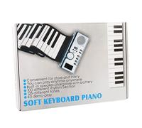 Milisten Keys Roll-up Electronic Keyboard Piano Foldable Silicone Keyboard Piano Speaker for Boy Girl and Adults Home Practice