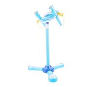 Milisten Kids Pink and Blue Plastic Microphone Plaything for Early Education, Dual Microphone Karaoke Toy with Touch Control, Compatible with Smartphone for Boys and Girls Party Singing Fun