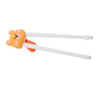 Milisten Kids Training Chopsticks Set Cute Bear Design Reusable Learning Utensils for Toddlers Adaptive Baby Chopsticks for Beginners for Mealtime Practice