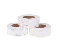 Milisten Kitchen Food Date Reminder Stickers 500pcs Red Roll, Removable Food Storage Labels for Freezer, DIY Classified Record Date Stickers for Home and Meal Containers