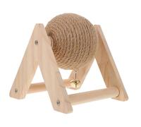 Milisten Kitten Toy Cat Boredom Relief Interactive Chewing Ball for Cats Durable Sisal Scratch Toy Rabbit Design
