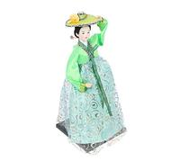 Milisten Korean Style Cloth Doll Decor with Traditional Hanbok Outfit Handmade Desktop Ornament Creative Korean Doll Figurine for Home Art Display and Gift Bright Color Retro Random Color