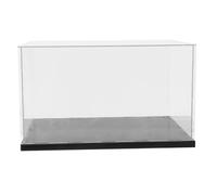 Milisten Large Acrylic Box for Boxing Glove Display with Simple Design Black Acrylic Material Providing Excellent Protection and Display Case for Baseball Gloves