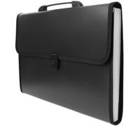 Milisten Large Capacity A4 Accordion File Folder, Expanding Document Organizer with Handle, Portable Multi-Layer Office File Pouch for Documents and Archives (Black)