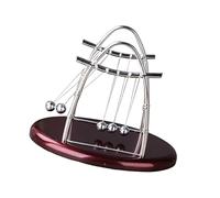 Milisten Large Newton's Cradle Desk Toy Balance Balls with Solid Base Educational Physics Experiment Tool for Office Decoration