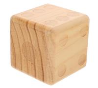Milisten Large Wooden Dice for Outdoor Games Multi Function Lawn Party Prop Smooth Rolling Design for Birthdays and Festivals